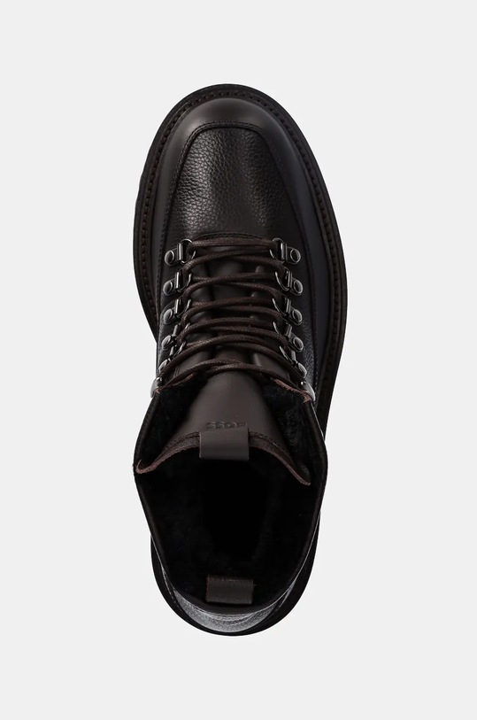 Kožené boty BOSS Julyo hnědá 50529275.205