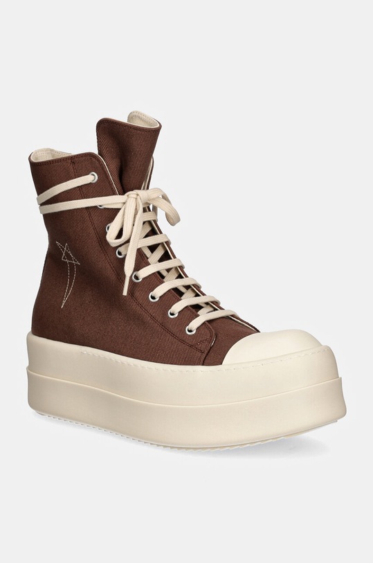 Кеды Rick Owens Double Bumper Sneaks синтетический коричневый DU02D2831.DOEM9
