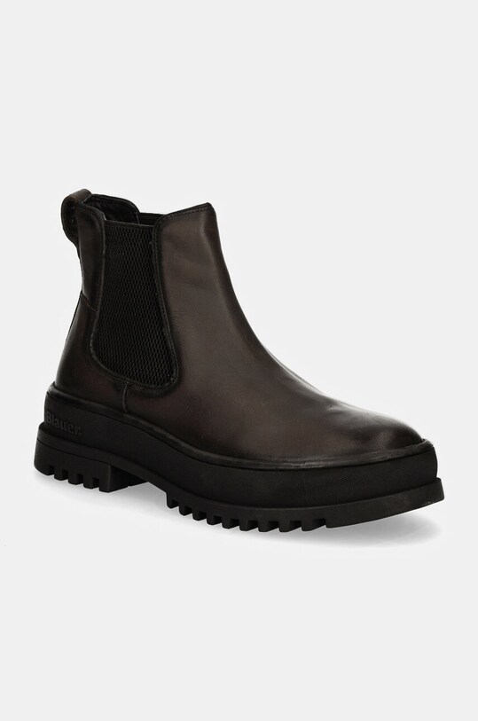 Blauer ghete chelsea de piele IUKA casual maro F4IUKA02.LEA
