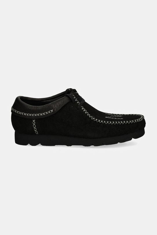 Clarks Originals półbuty zamszowe Wallabee x Neighborhood 26179532 czarny AW24