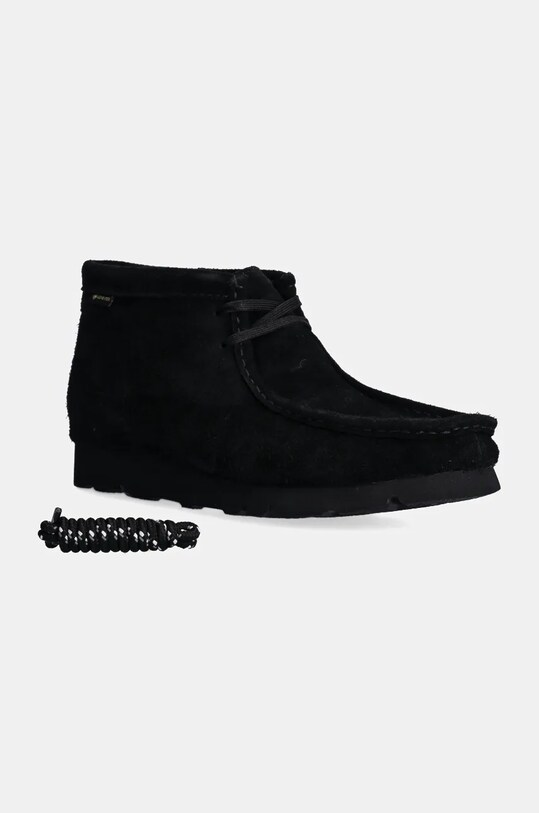 Замшеві туфлі Clarks Originals Wallabee Gore-Tex 26179256 чорний