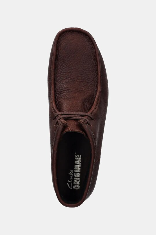 Kožené poltopánky Clarks Originals Wallabee Boot Gore-Tex hnedá 26177730
