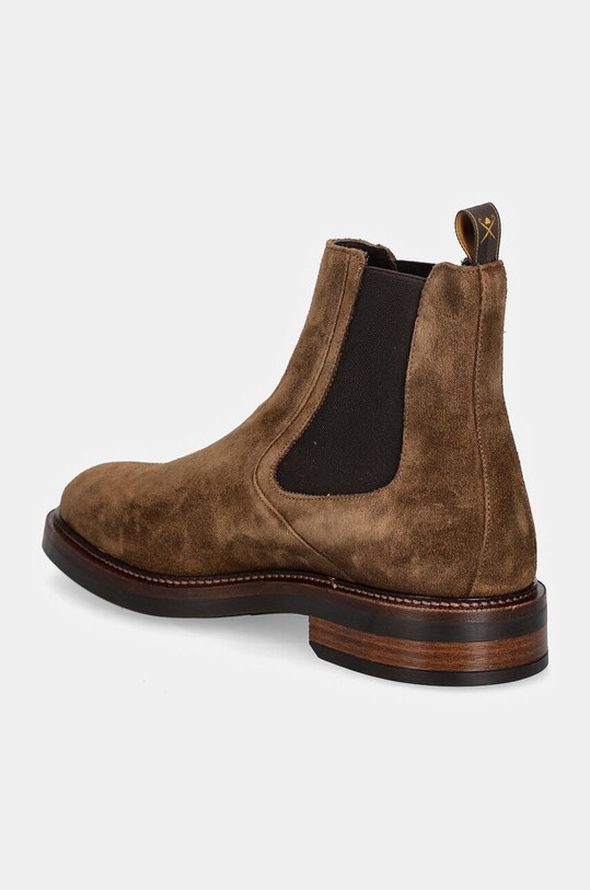 Încălțăminte Hackett London botine din piele intoarsa EGMONT MASTER HMS21409 maro