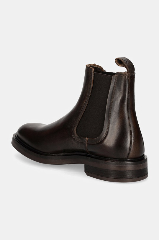 Încălțăminte Hackett London ghete chelsea de piele EGMONT CHELSEA HMS21410 maro