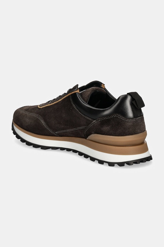 Încălțăminte Hackett London sneakers din piele CHAD ACTIVE HMS21414 maro