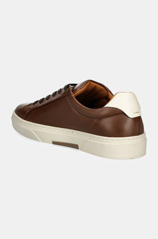 Încălțăminte Hackett London sneakers din piele HACKNEY CLASSIC HMS21417 maro