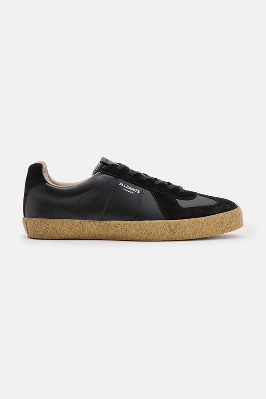 Δερμάτινα αθλητικά παπούτσια AllSaints Jaimee Low Top δέρμα σαμουά μαύρο M052FB