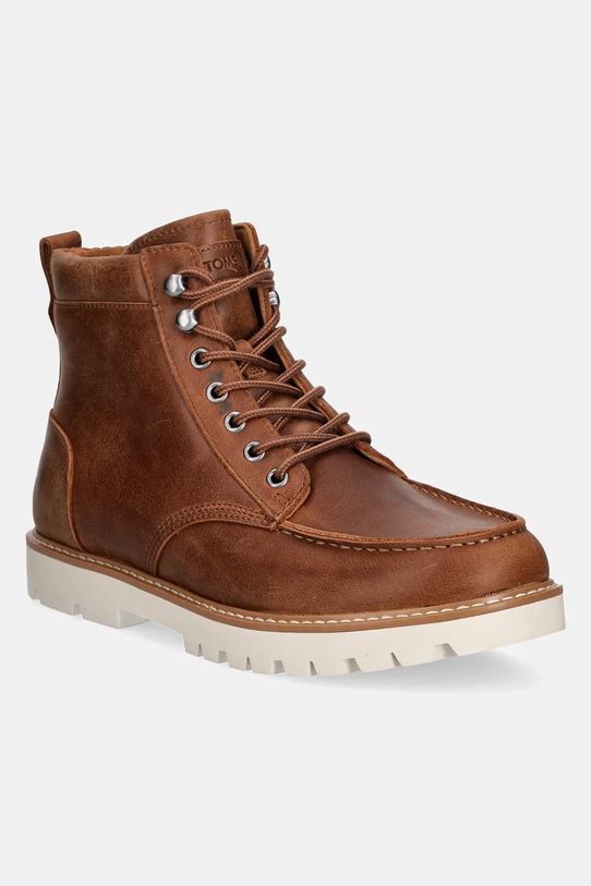 Kožené trapery Toms PALOMAR přírodní kůže hnědá 10020298