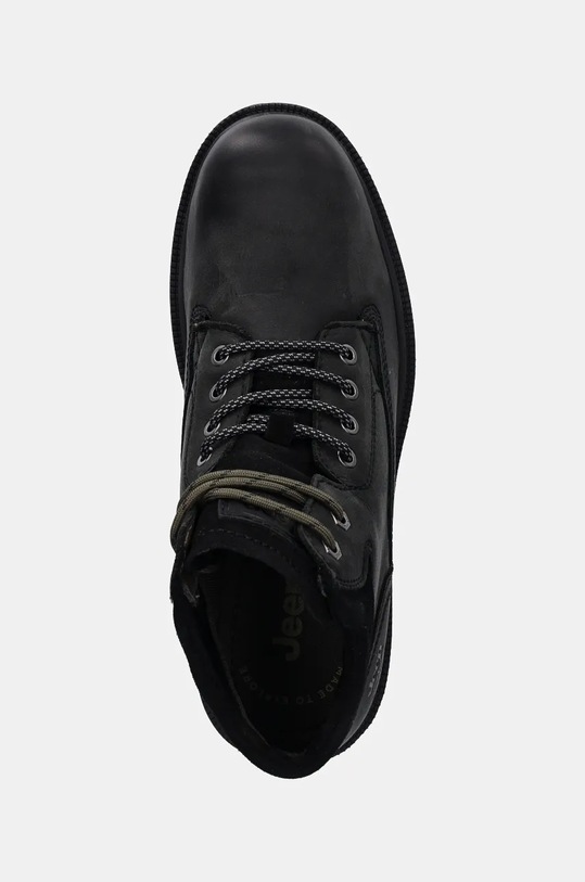 Δερμάτινα παπούτσια Jeep WILLYS μαύρο JM42000A