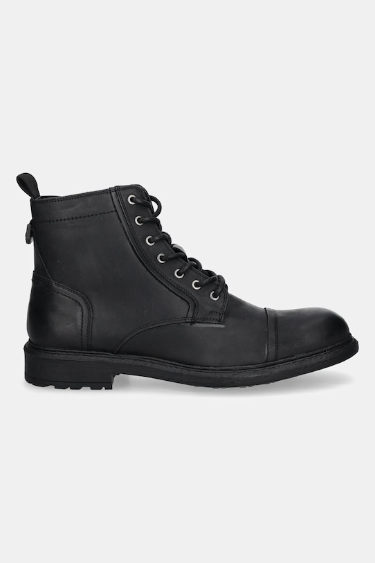 Δερμάτινα παπούτσια Jeep WOODLAND BOOT JM42040A μαύρο AW24