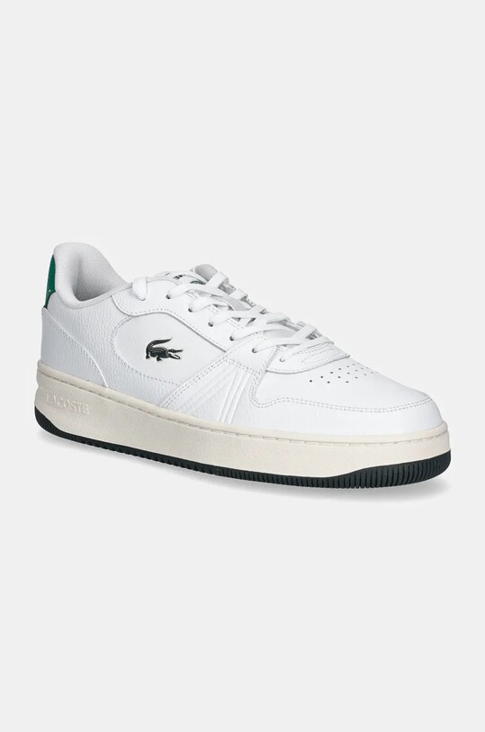 Lacoste sneakers din piele L001 MID LEATHER mic de statură alb 48SMA0021