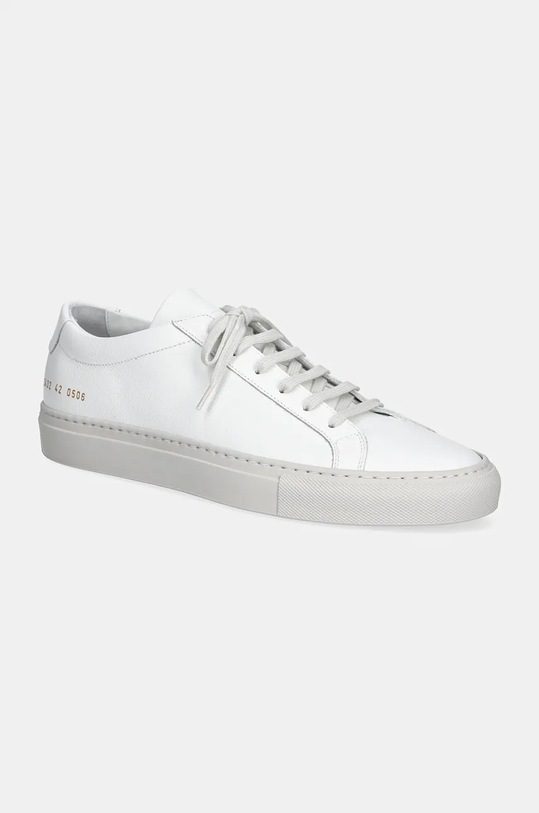 Common Projects sneakers din piele Achilles Contrast Bumpy mic de statură alb 2432.0506