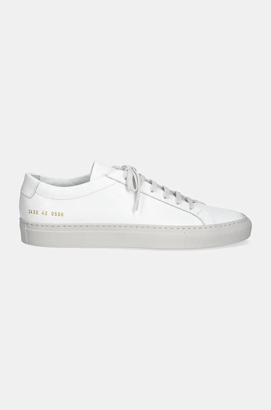 Common Projects sneakers din piele Achilles Contrast Bumpy 2432.0506 alb AW24