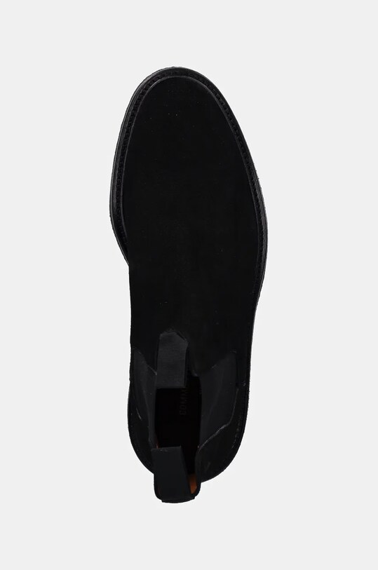 Common Projects botine din piele intoarsa Chelsea in Waxed Suede negru 2446.7547
