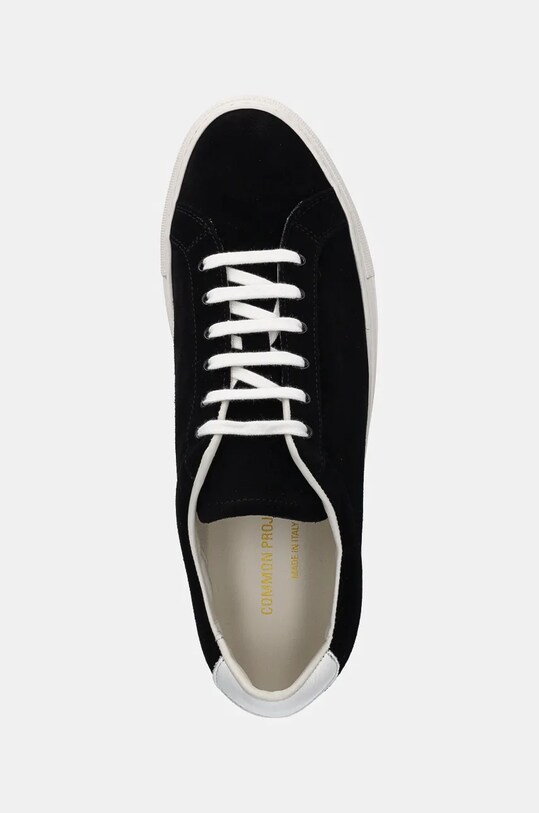 Common Projects scarpe Retro in Suede nero PM501321.