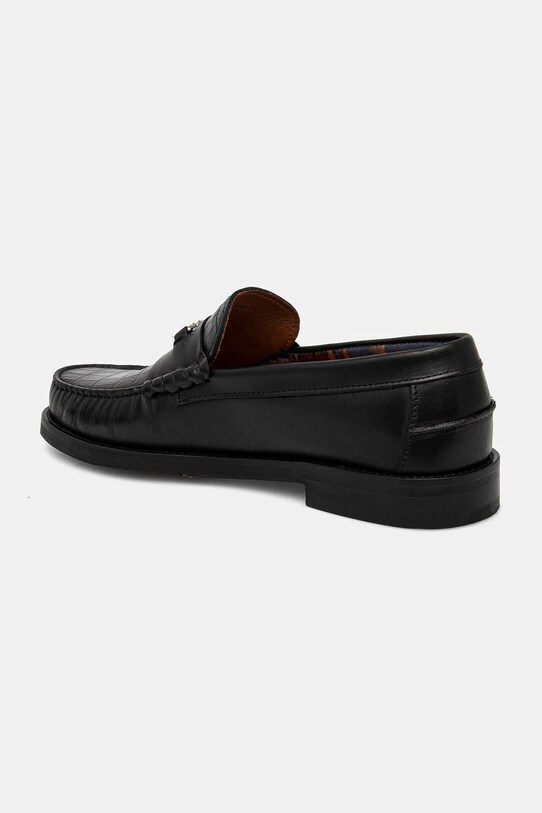 Încălțăminte Naked Wolfe mocasini de piele Roma Roma.Black.Croc negru
