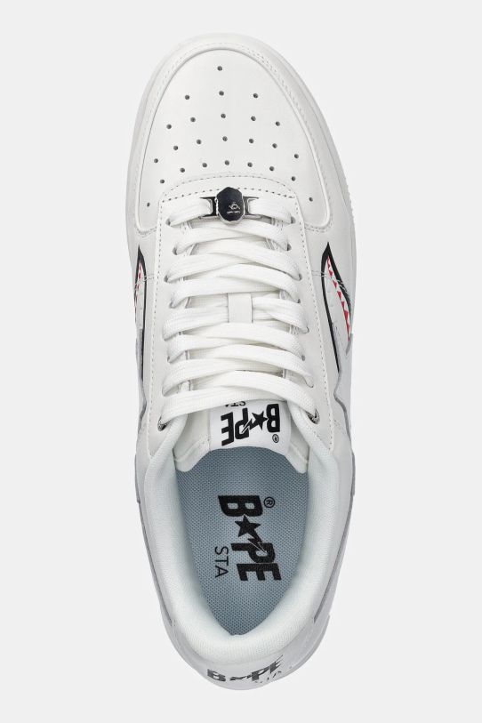 A Bathing Ape leather sneakers Bape Sta Shark M2 white 1K80191307