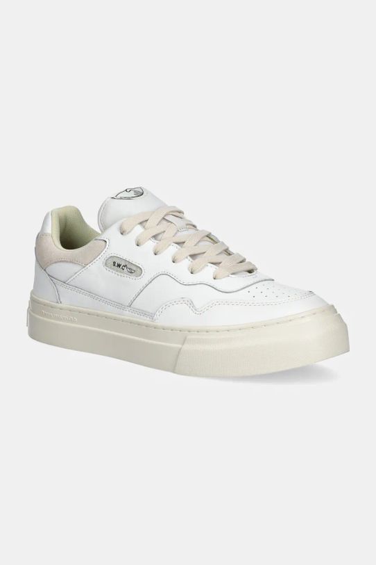 Stepney Workers Club sneakers in pelle Pearl Leather pelle scamosciata bianco YA20500