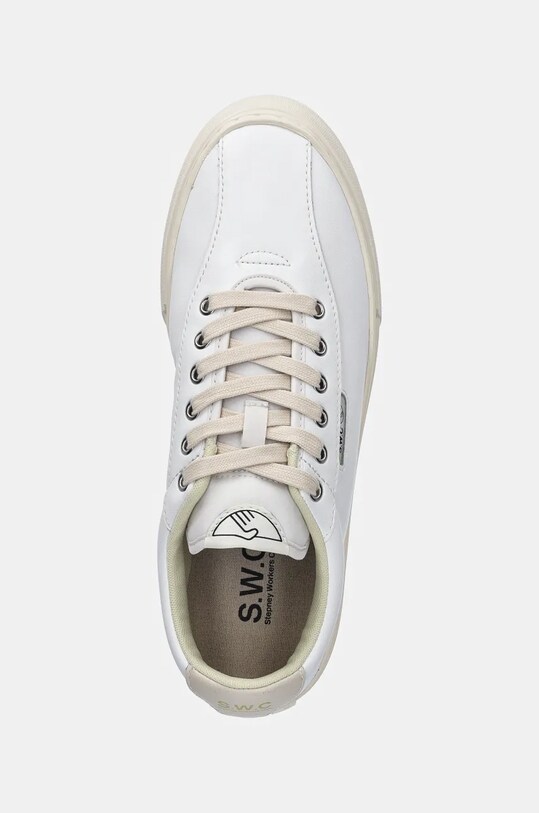 Кожаные кроссовки Stepney Workers Club Dellow 02 Cup Leather белый YA21500