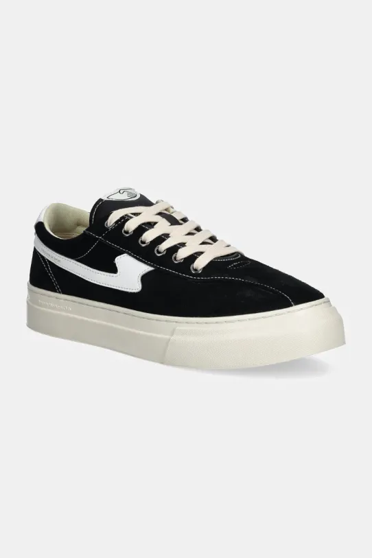 Σουέτ sneakers Stepney Workers Club Dellow S-Strike Cup Suede υφασμάτινο μαύρο YA25015