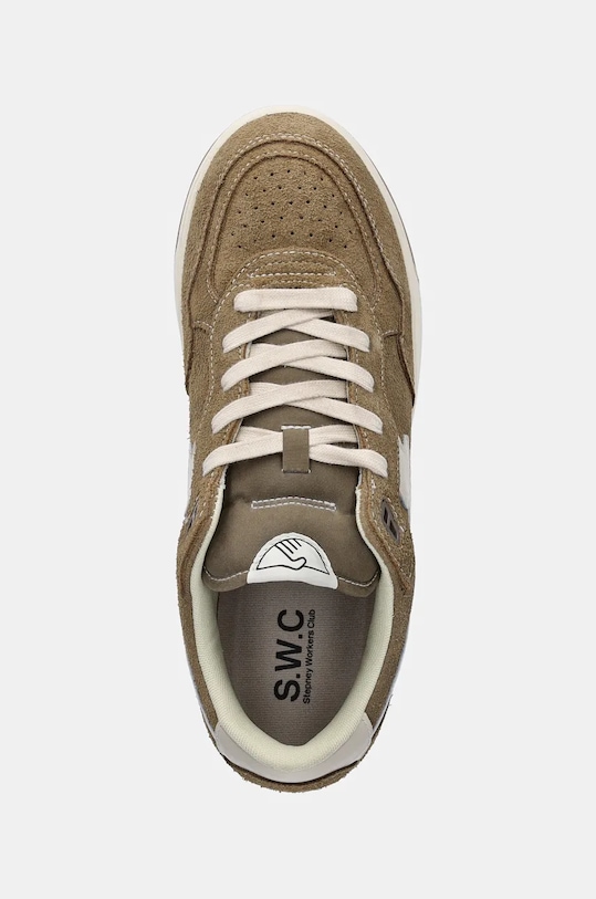 Stepney Workers Club sneakers din piele intoarsă Pro Cup 01 S-Strike Geo-Merged verde YQ03065