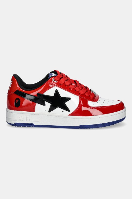 Kožne tenisice A Bathing Ape BAPE STA #1 M2 1K80191301 crvena AW24