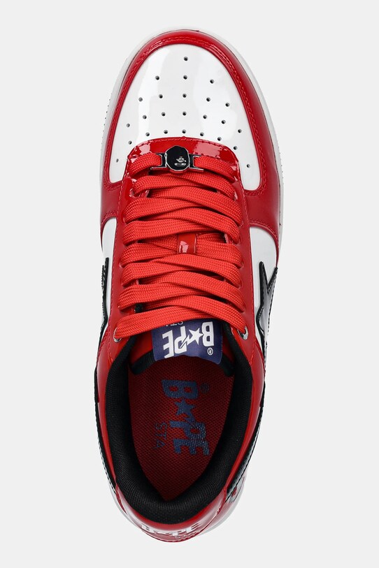 Kožne tenisice A Bathing Ape BAPE STA #1 M2 crvena 1K80191301
