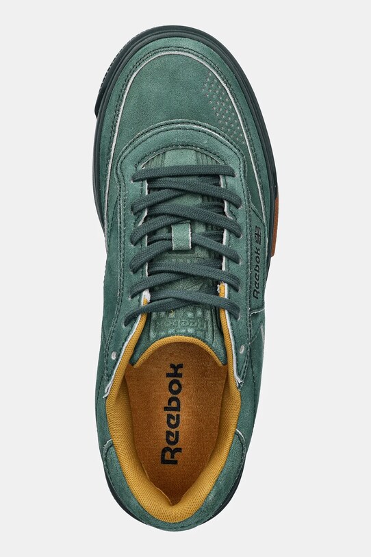 Reebok LTD sneakersy skórzane Club C LTD zielony RMIA04DC99LEA00I5254