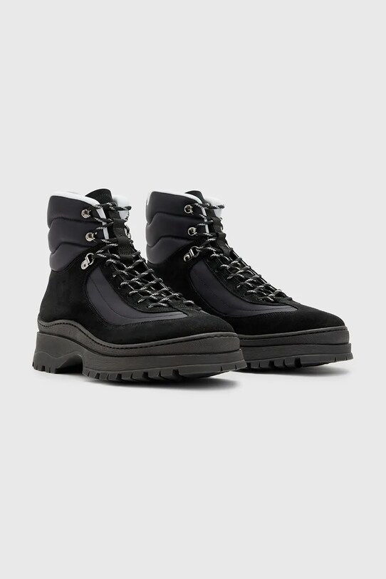 Členkové topánky AllSaints Lucas Suede Hiker M023FB čierna AW24
