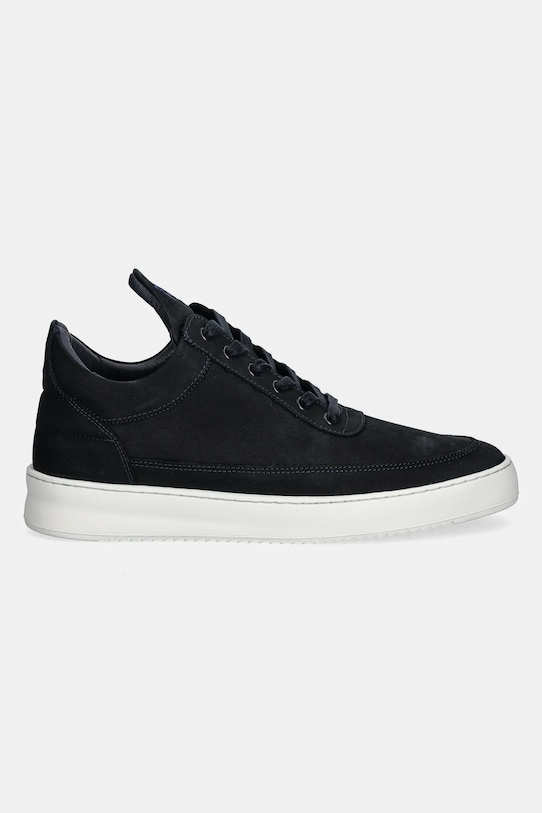 Кросівки з нубуку Filling Pieces Low Top Ripple Nubuck 10122841658 темно-синій AW24