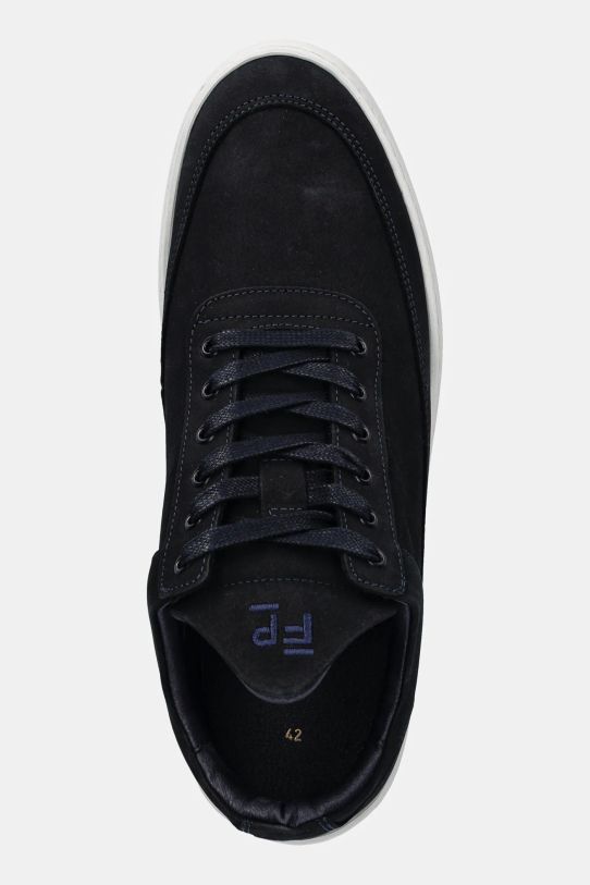 Кросівки з нубуку Filling Pieces Low Top Ripple Nubuck темно-синій 10122841658