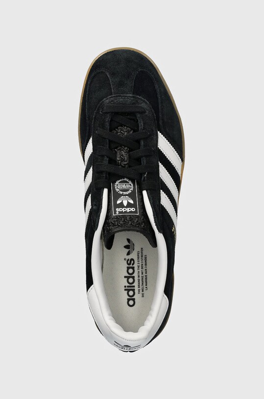 Superge iz semiša adidas Originals Gazelle Indoor črna JI2060