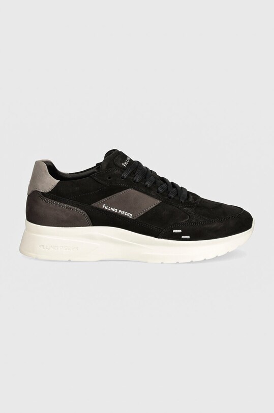 Замшеві кросівки Filling Pieces Jet Runner 58122841861 чорний AW24