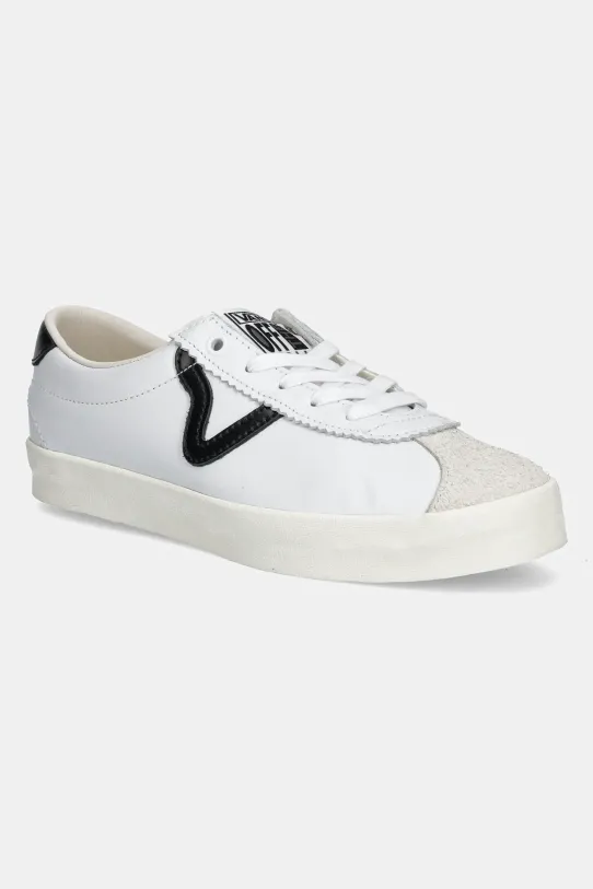 Vans sneakers din piele Premium Classics LX Sport Low 73 piele întoarsă alb VN000D2JBLK1