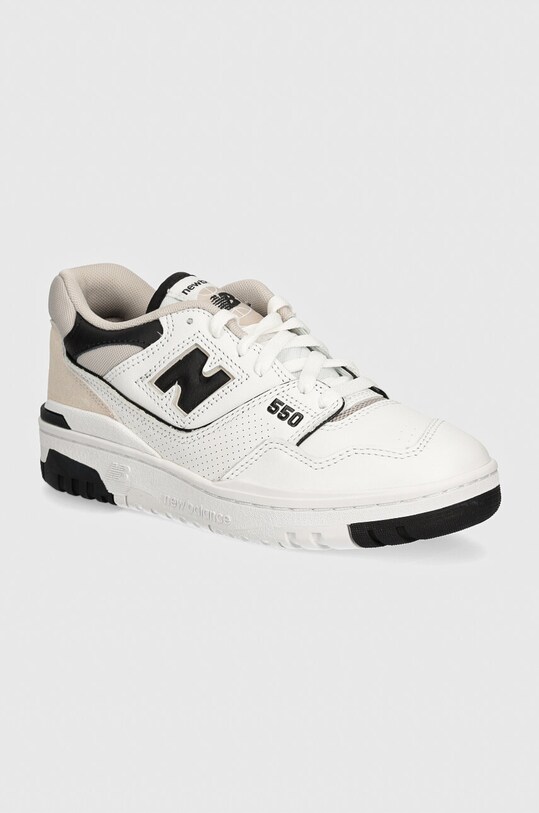 New Balance sneakersy skórzane 550 skóra zamszowa biały BB550ESI