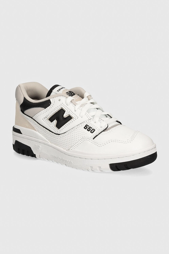 New Balance sneakers in pelle 550 pelle scamosciata bianco BB550ESI