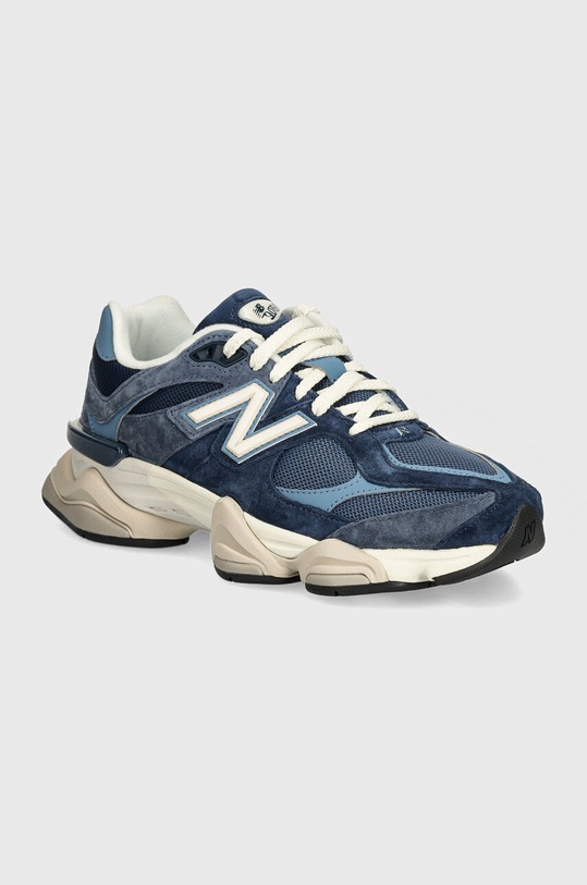 Semišové tenisky New Balance 9060 semišová kůže modrá U9060EEF