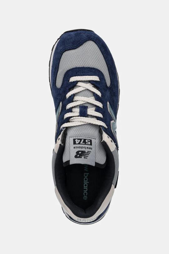 Tenisice od brušene kože New Balance 574 mornarsko plava U574SOA