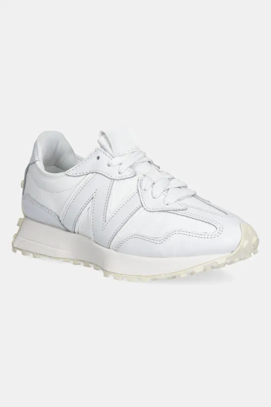 New Balance sneakersy skórzane 327 platforma biały U327LP