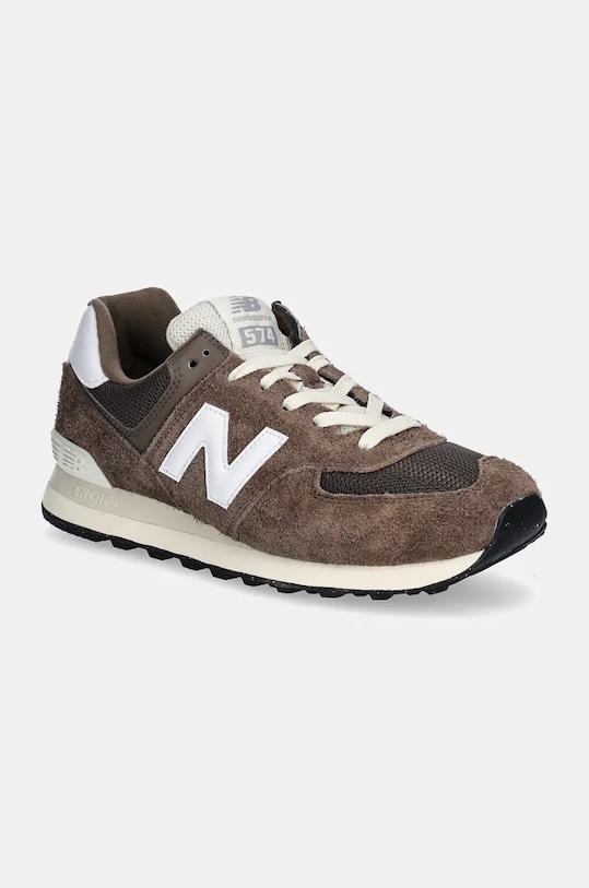 New Balance sneakers 574 pelle scamosciata marrone U574RBI
