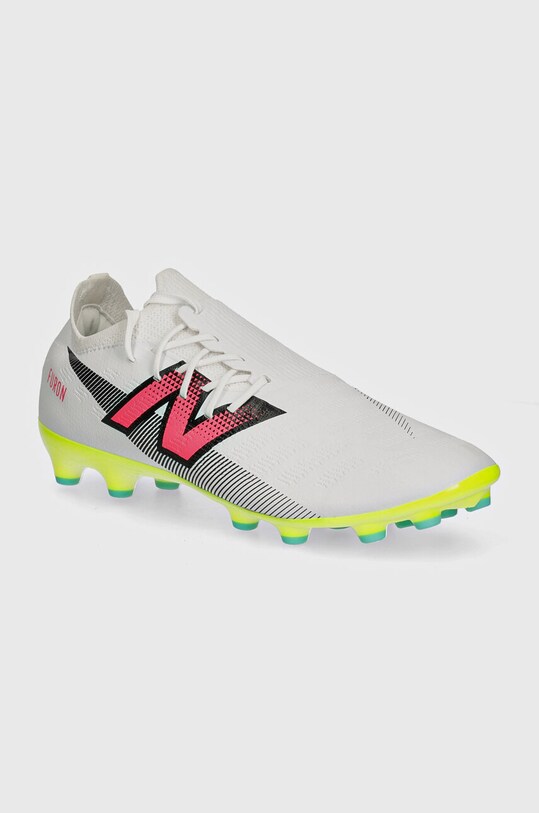 New Balance ghete de fotbal korki Furon Destroy Ag V7+ textil alb SF2AH75