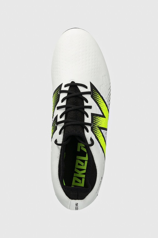 New Balance ghete de fotbal korki Tekela Magique Ag V4+ alb ST3AH45