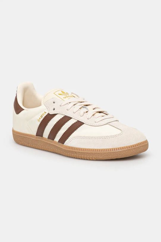 Sneakers boty adidas Originals Samba OG textilní béžová ID1447