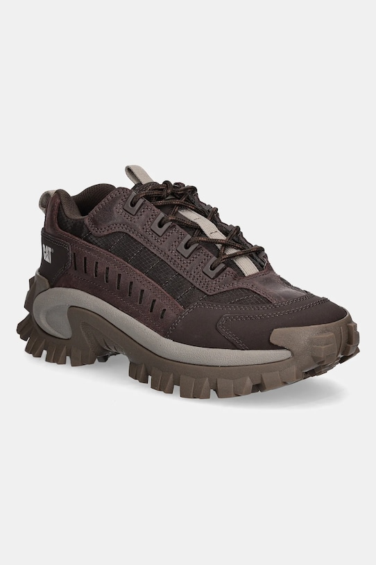 Кросівки з нубуку Caterpillar INTRUDER платформа коричневий P111566