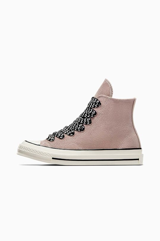 Tenisice od brušene kože Converse Chuck 70 Suede A08303C smeđa