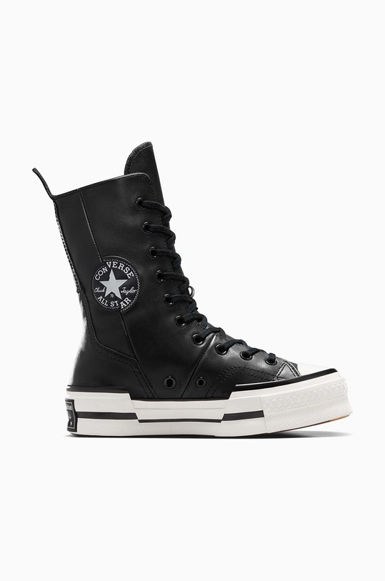 Kožené tenisky Converse Chuck 70 Plus Xhi platforma čierna A08340C