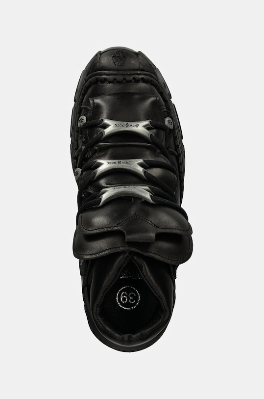 New Rock sneakersy skórzane CRUST NEGRO + LUXOR NEGRO + IMPACT NEGRO czarny M.IMPACT016.C11