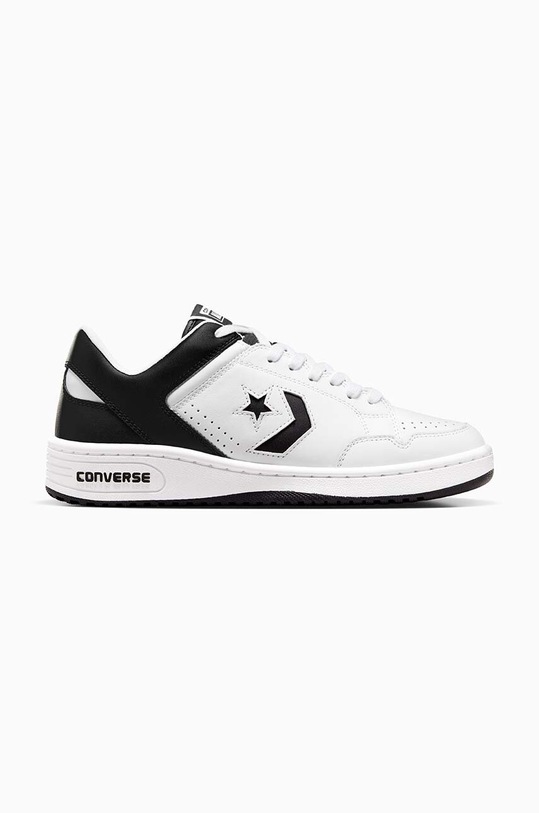 Converse sneakers din piele Converse Weapon Leather mic de statură alb A10203C