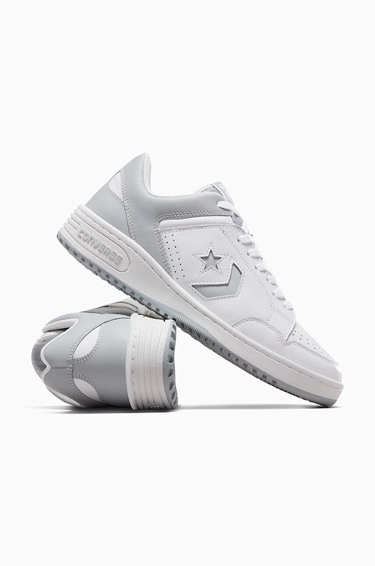 Converse sneakers din piele Converse Weapon Leather alb A10204C