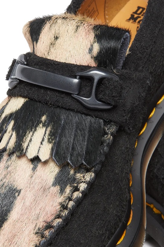 Încălțăminte Dr. Martens mocasini din piele întoarsă Adrian Snaffle DM31895779 negru